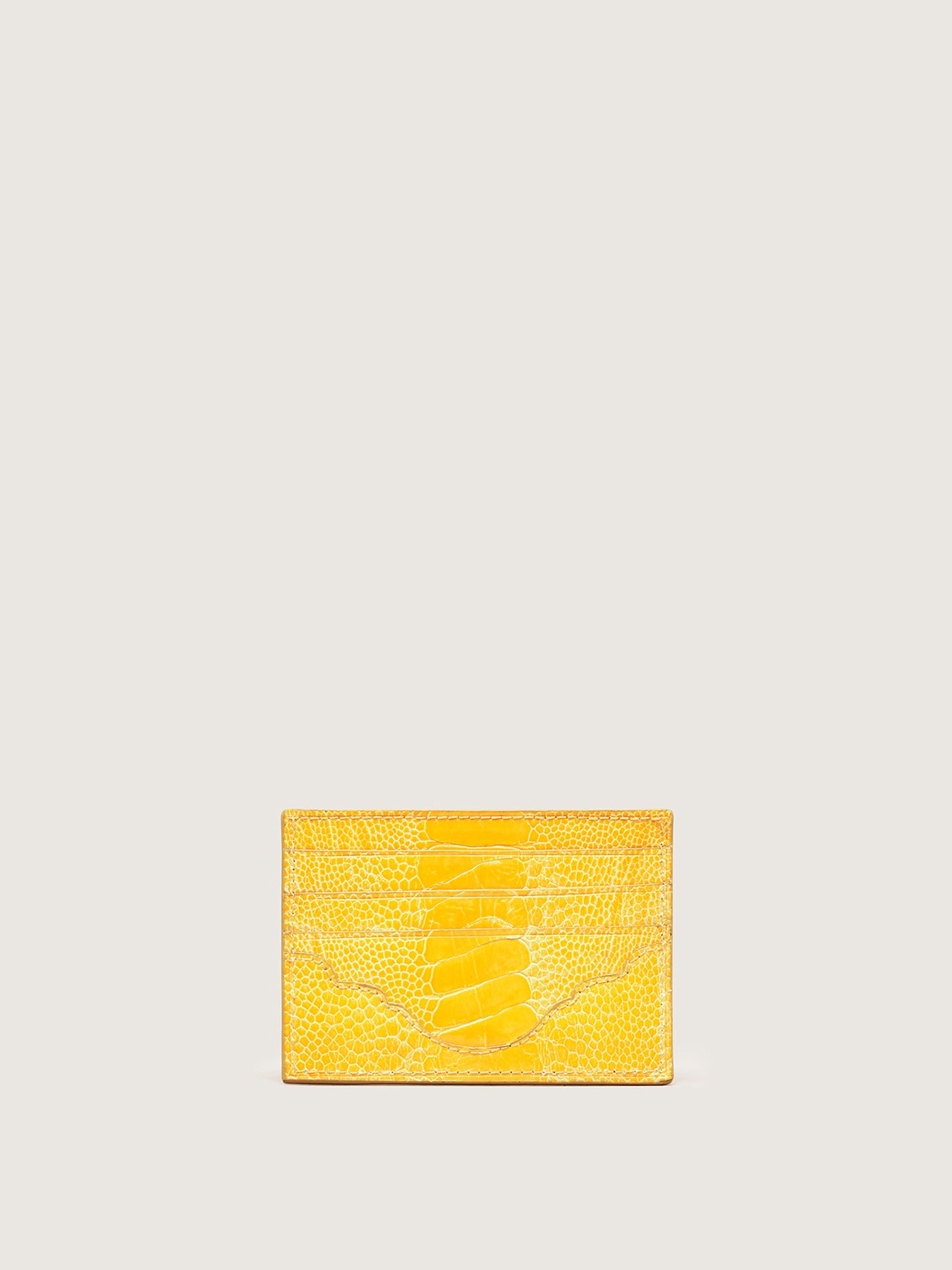 Card Holder, Sun Ostrich Shin