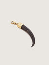 Releve Fashion Okapi Shop Buy Now Sustainable Fashion Ethical Fashion Positive Fashion Positive Luxury Brand Accessories Bag Charms Springbok Horn Clip Black Gold Hardware