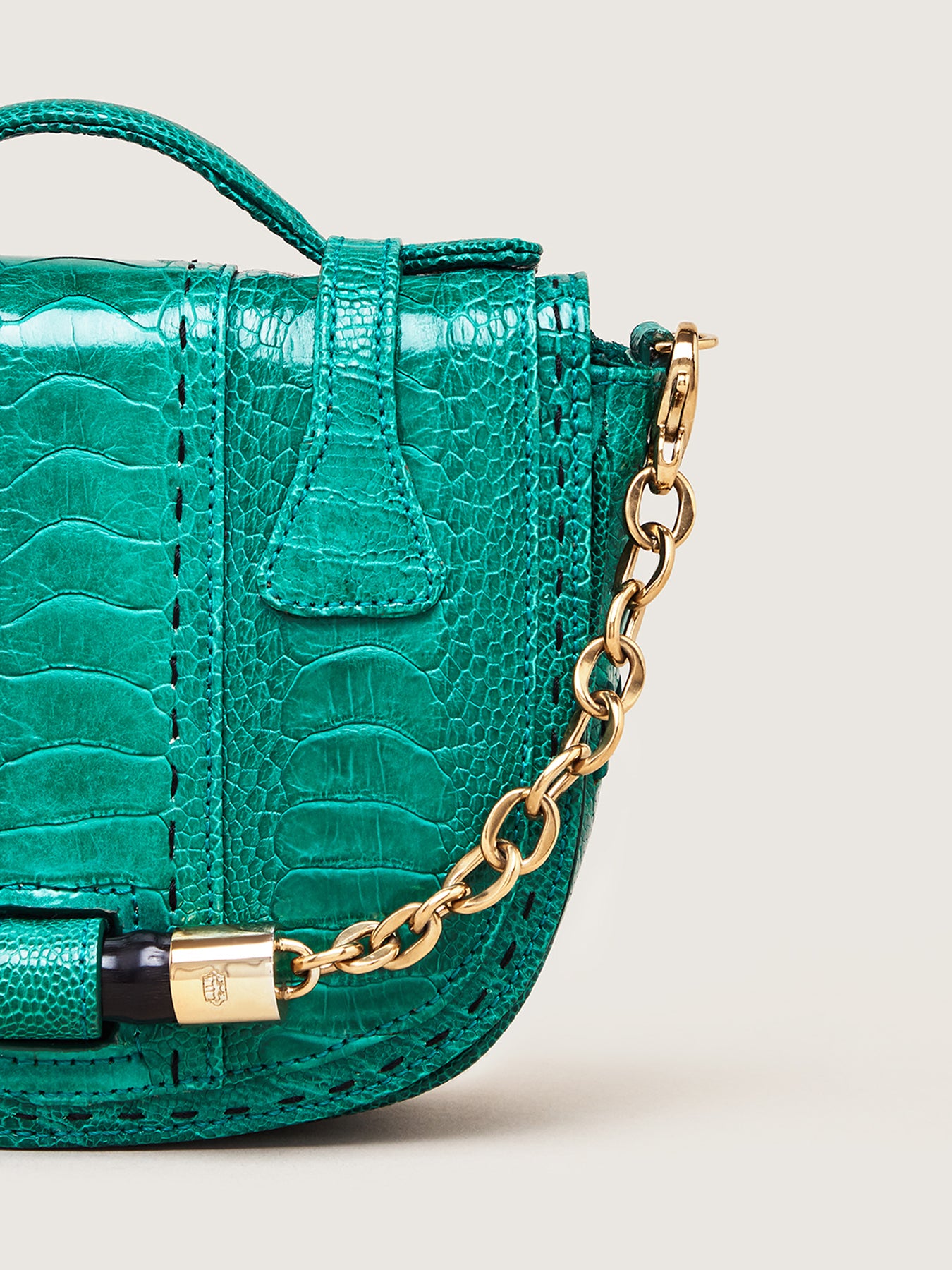 Releve Fashion Okapi Riky Rick Maxhosa by Laduma Collab Small Yemaja Brilliant Green Ostrich Shin Gold Hardware Sustainable Ethical Fashion Brand Positive Luxury Positive Fashion Purchase with Purpose Shop for Good