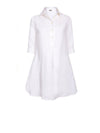 Releve Fashion Oramai London White Bahamas Linen Collared Shirt Ethical Clothing Designers Sustainable Fashion Brands Eco-Age Brandmark Purchase with Purpose Shop for Good