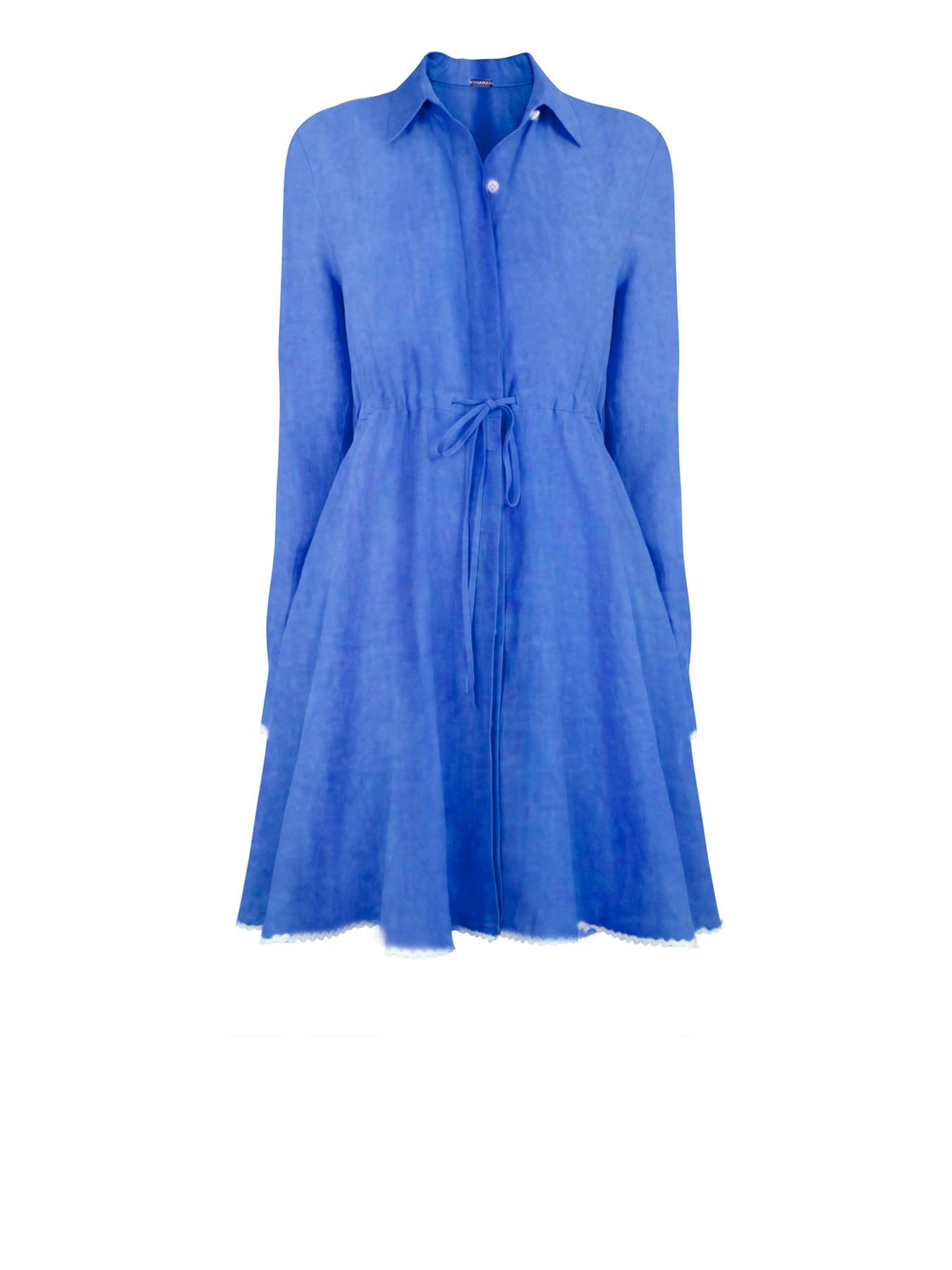 Amalfi Short Linen Dress, Blue Amalfi Short Linen Dress, Blue