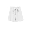 Releve Fashion Oramai London White Nomade Linen Shorts Ethical Clothing Designers Sustainable Fashion Brands Eco-Age Brandmark Purchase with Purpose Shop for Good