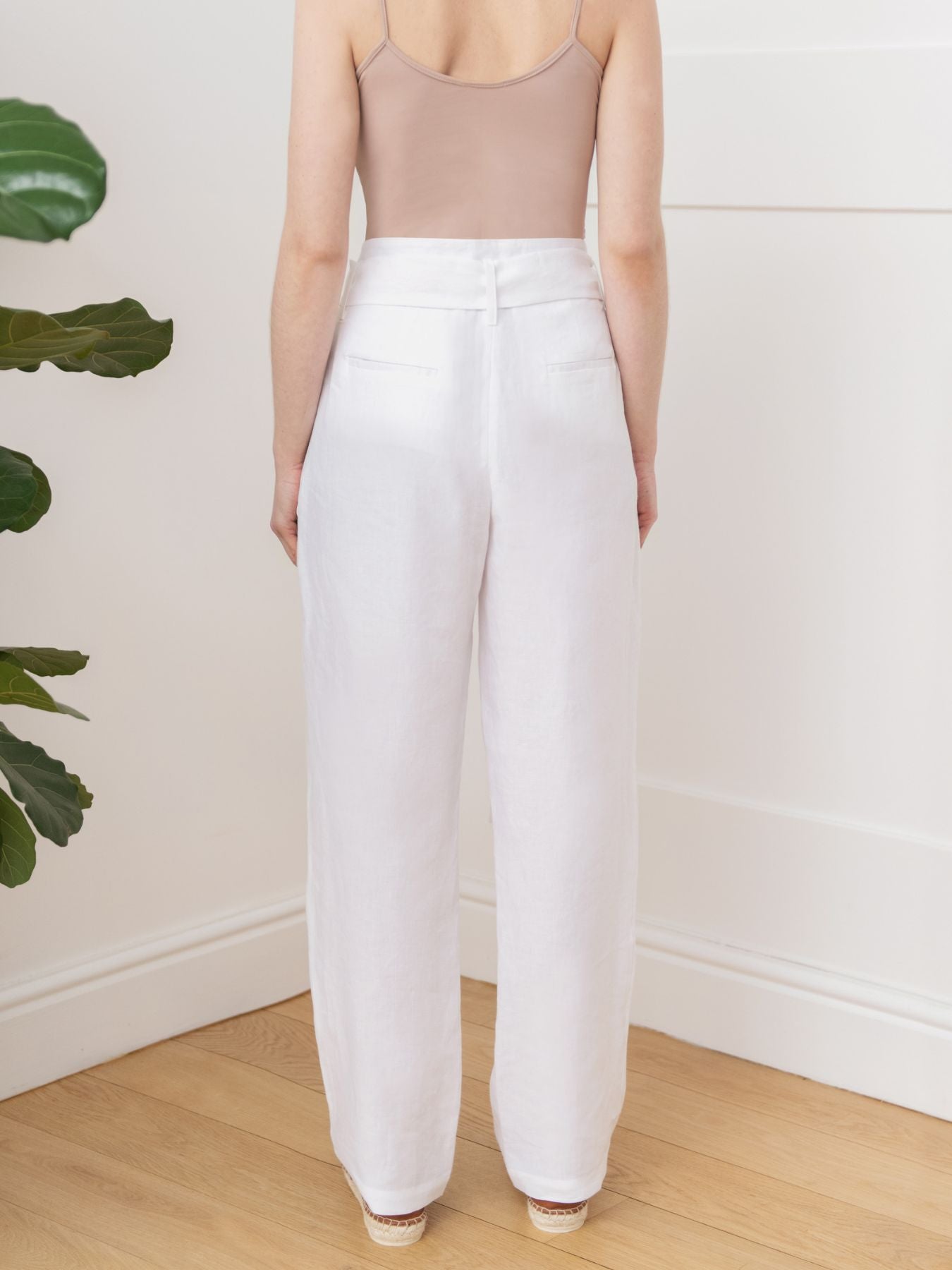 Releve Fashion Oramai London Nomade Suit Trousers White Ethical Designers Sustainable Fashion Brands Eco-Age Brandmark Purchase with Purpose Shop for Good