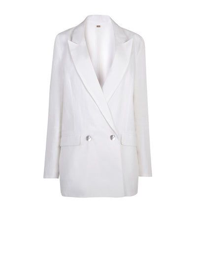 Releve Fashion Oramai London Nomade Suit Jacket White Ethical Designers Sustainable Fashion Brands Eco-Age Brandmark Purchase with Purpose Shop for Good