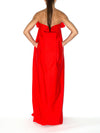 Releve Fashion Port Zienna Red Geisha Strapless Evening Gown Sustainable Luxury Fashion Conscious Clothing Ethical Designer Brand Eco Design Innovative Materials Purchase with Purpose Shop for Good