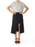 Minilog Double-Layered Asymmetric Skirt, Black