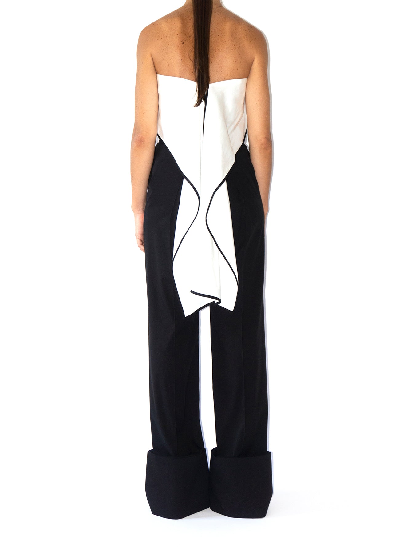 Releve Fashion Port Zienna Black Aurelia Tencel and Twill Palazzo Pants Sustainable Luxury Fashion Conscious Clothing Ethical Designer Brand Eco Design Innovative Materials Purchase with Purpose Shop for Good