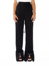 Releve Fashion Port Zienna Black Aurelia Tencel and Twill Palazzo Pants Sustainable Luxury Fashion Conscious Clothing Ethical Designer Brand Eco Design Innovative Materials Purchase with Purpose Shop for Good