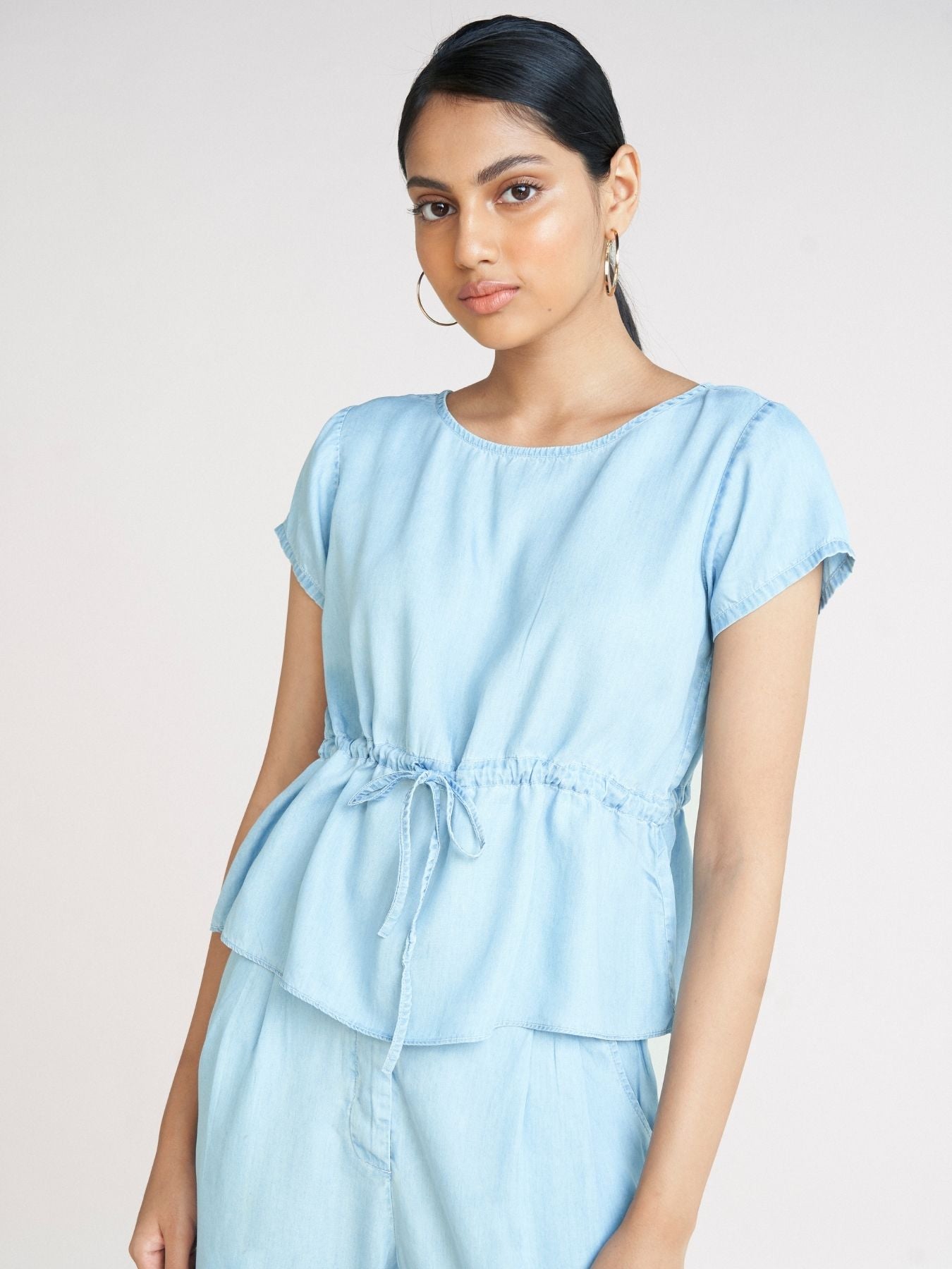 Releve Fashion Reistor Blue A Sweet Escape Top Ethical Designer Brand Sustainable Fashion Conscious Clothing Purchase with Purpose Shop for Good