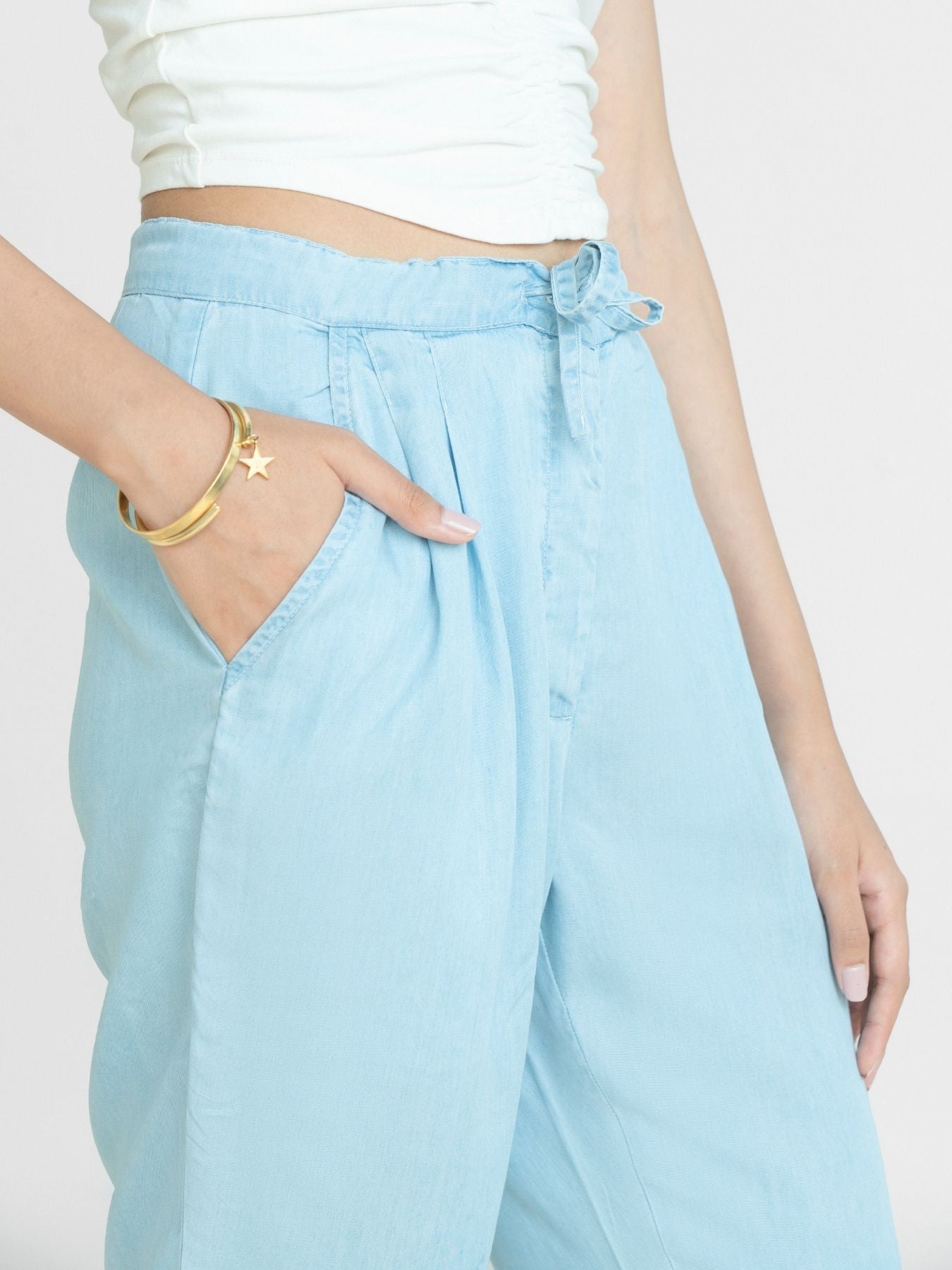 Releve Fashion Reistor Blue Blankets on the Beach Pants Ethical Designer Brand Sustainable Fashion Conscious Clothing Purchase with Purpose Shop for Good