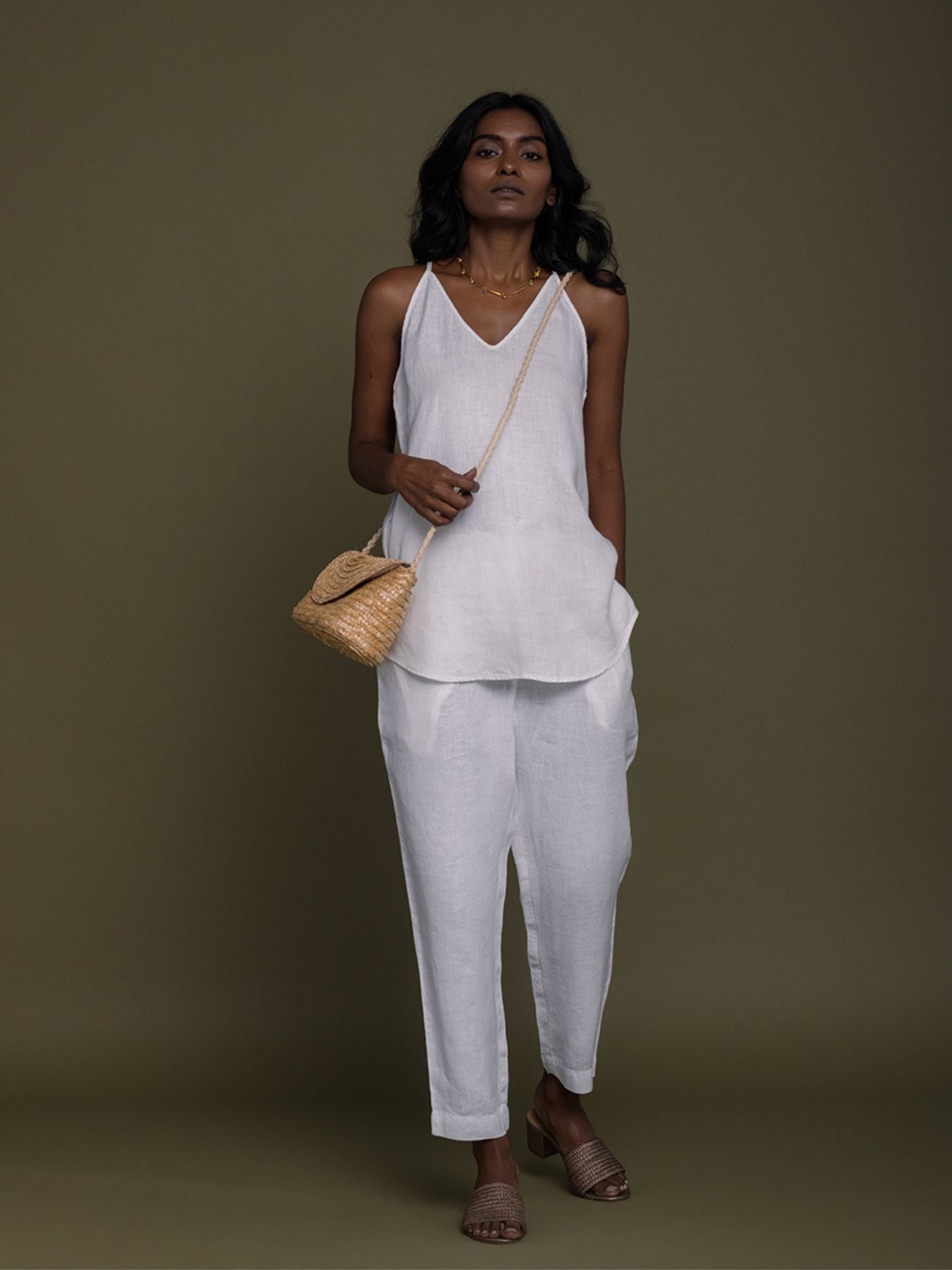 Releve Fashion Reistor White Blankets On the Beach Pants Ethical Designer Brand Sustainable Fashion Conscious Clothing Purchase with Purpose Shop for Good