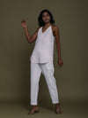 Releve Fashion Reistor White Blankets On the Beach Pants Ethical Designer Brand Sustainable Fashion Conscious Clothing Purchase with Purpose Shop for Good
