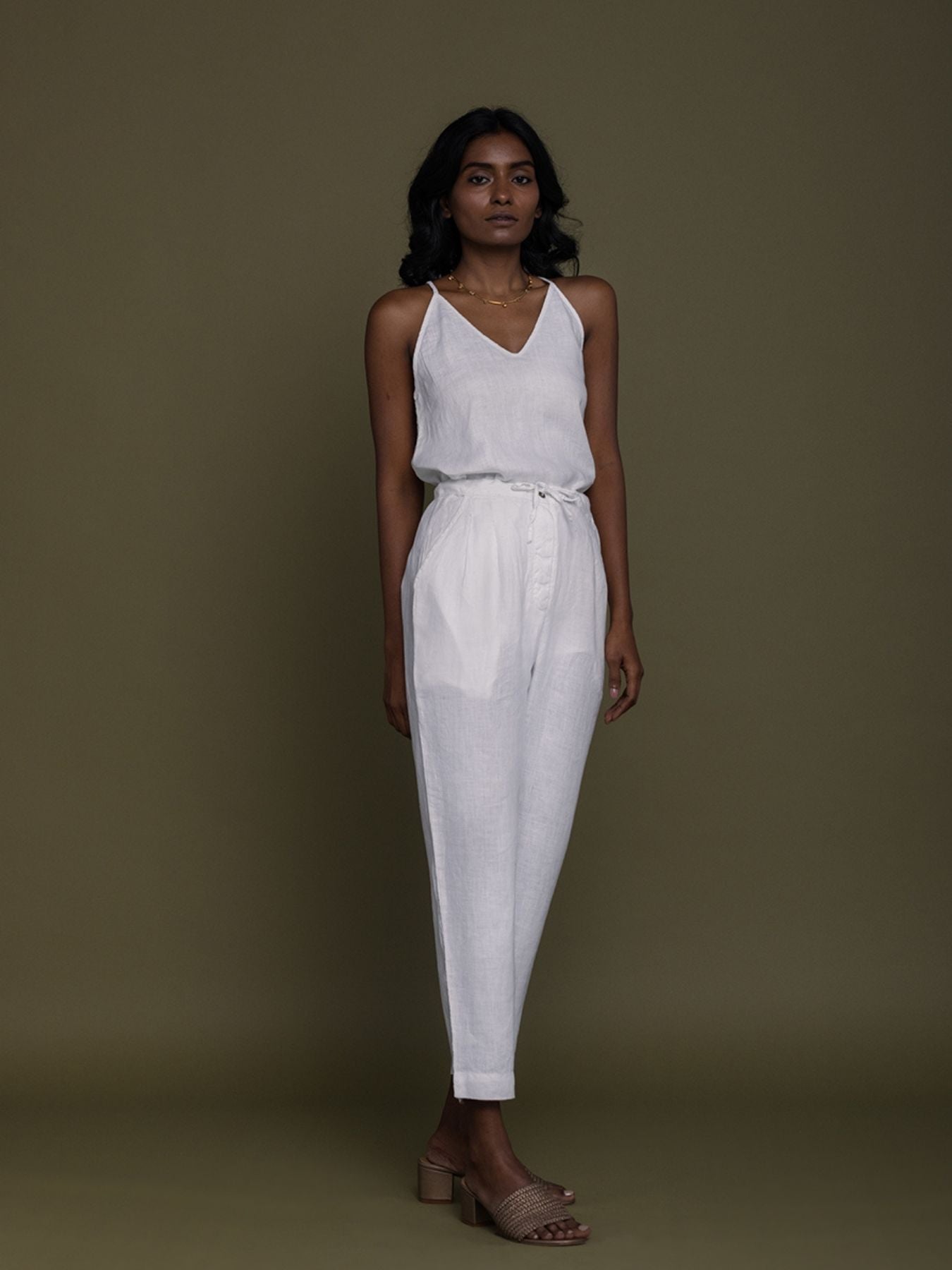 Releve Fashion Reistor White Blankets On the Beach Pants Ethical Designer Brand Sustainable Fashion Conscious Clothing Purchase with Purpose Shop for Good