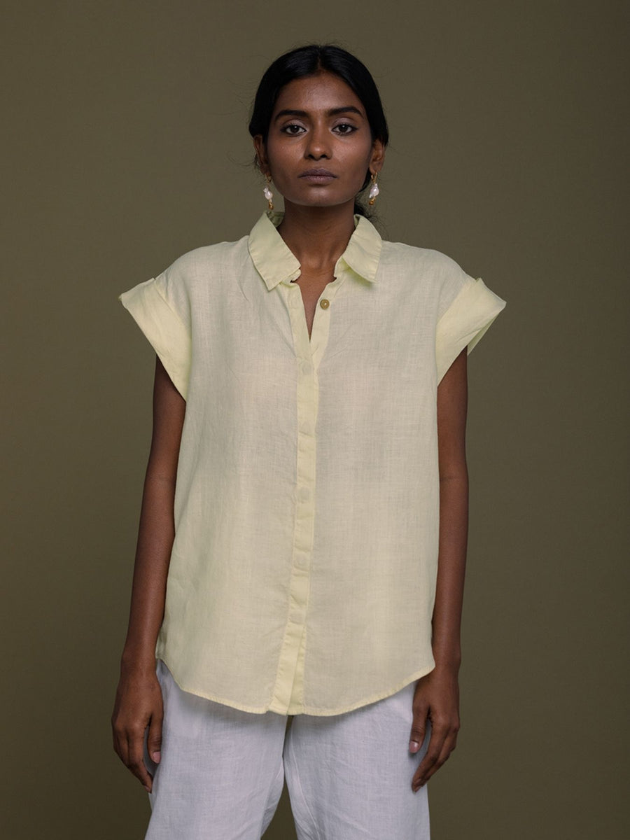 Releve Fashion Reistor Lemon Chasing Daydream Shirt Ethical Designer Brand Sustainable Fashion Conscious Clothing Purchase with Purpose Shop for Good