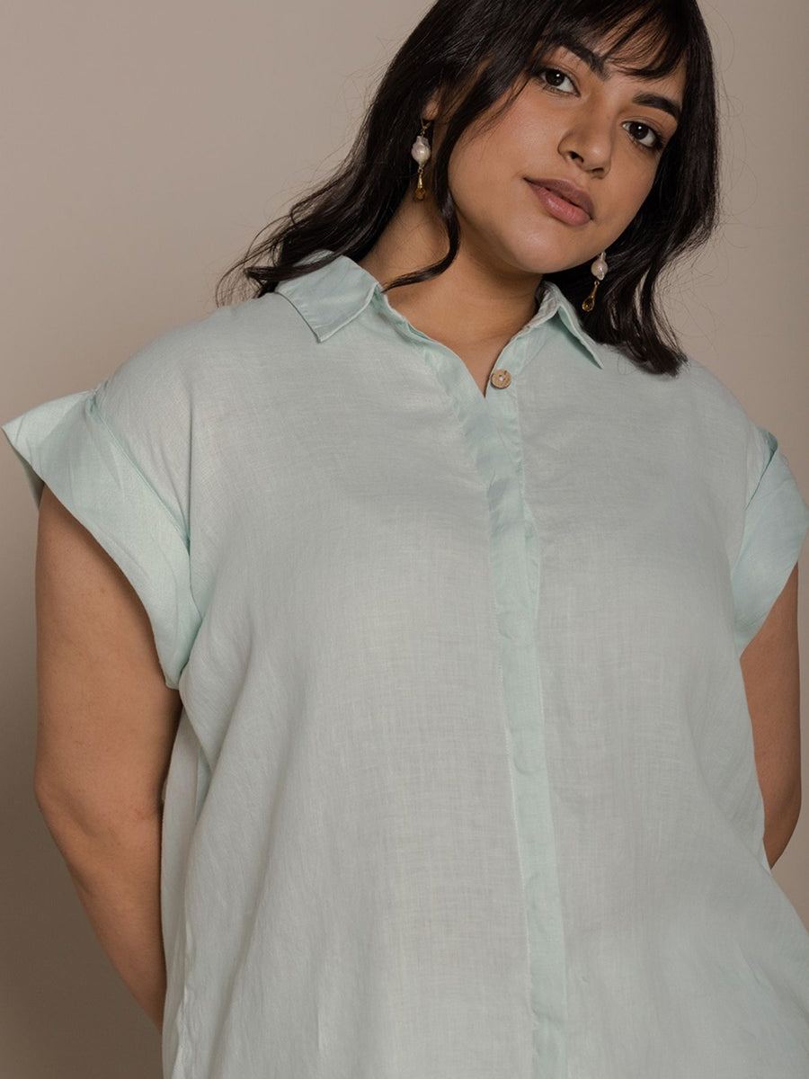 Releve Fashion Reistor Mint Chasing Daydream Shirt Ethical Designer Brand Sustainable Fashion Conscious Clothing Purchase with Purpose Shop for Good