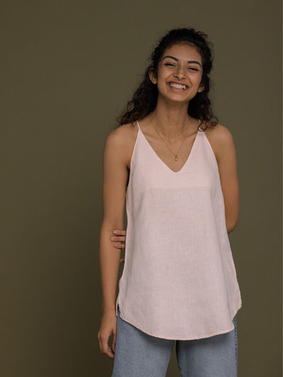Releve Fashion Reistor Pink Endless Sunday Tank Top Ethical Designer Brand Sustainable Fashion Conscious Clothing Purchase with Purpose Shop for Good