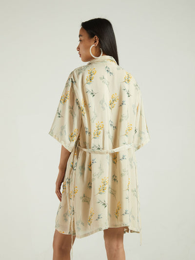 Releve Fashion Reistor Fields of Summer Dress Swaying Leaves Print Ethical Designer Brand Sustainable Fashion Conscious Clothing Purchase with Purpose Shop for Good