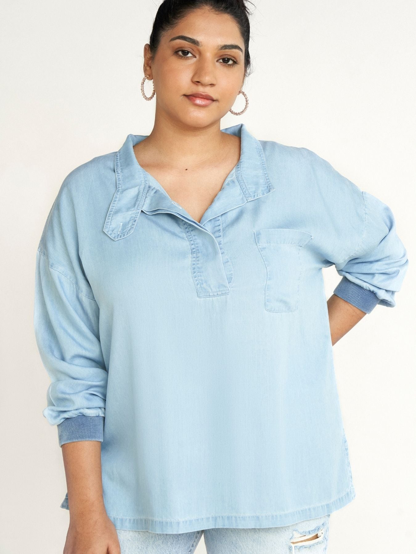 Releve Fashion Reistor Blue Head in the Cloud Ethical Designer Brand Sustainable Fashion Conscious Clothing Purchase with Purpose Shop for Good