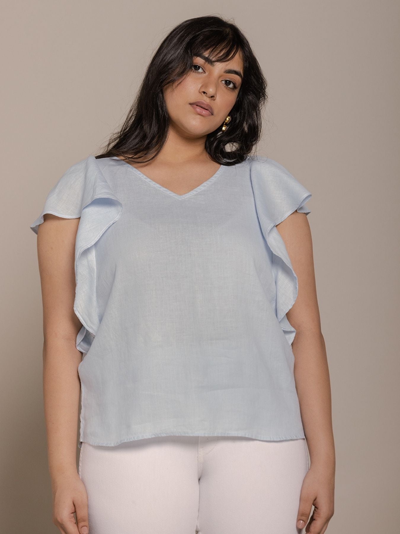 Releve Fashion Reistor Blue In the Summer Mood Top Ethical Designer Brand Sustainable Fashion Conscious Clothing Purchase with Purpose Shop for Good