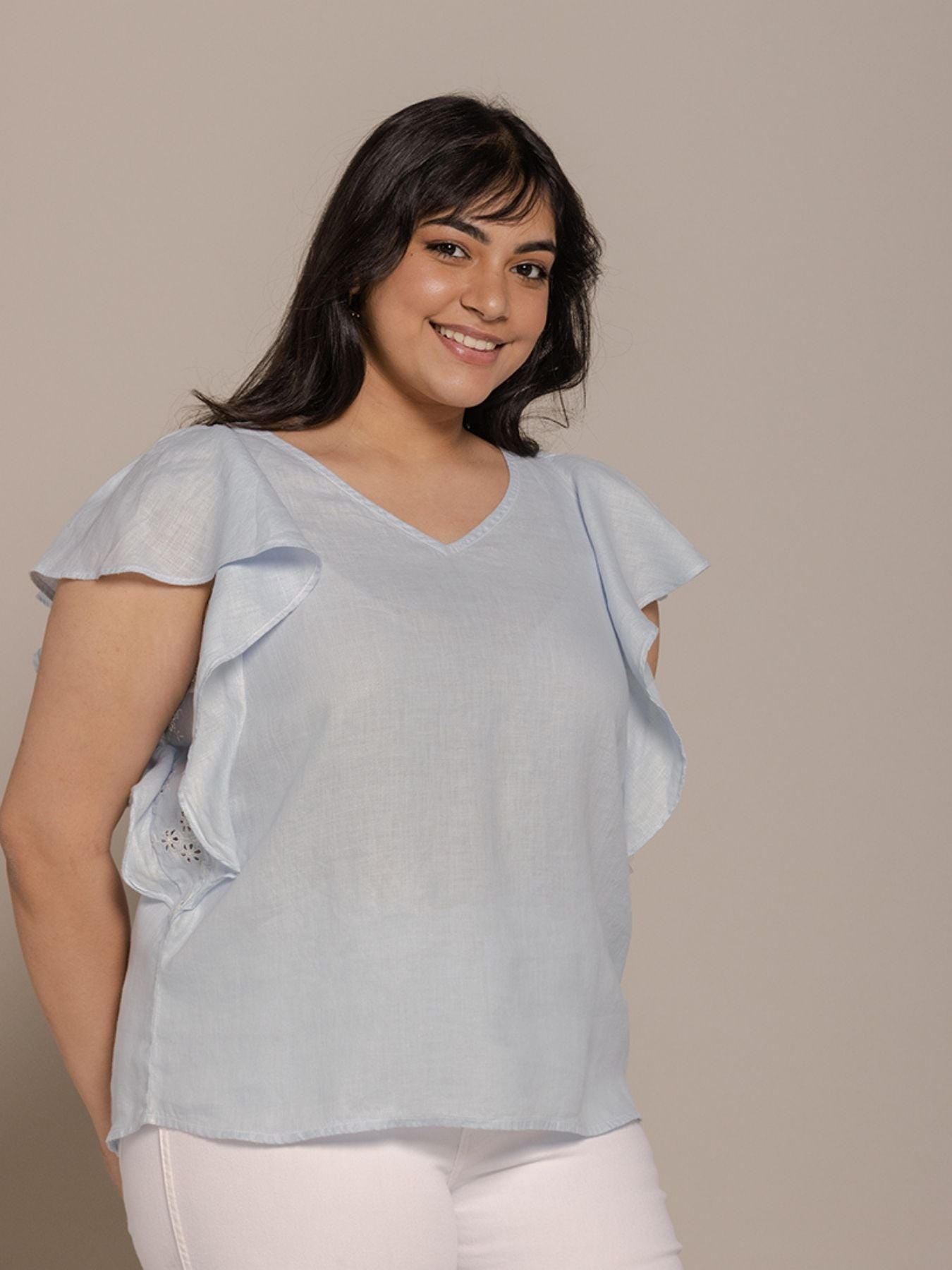 Releve Fashion Reistor Blue In the Summer Mood Top Ethical Designer Brand Sustainable Fashion Conscious Clothing Purchase with Purpose Shop for Good