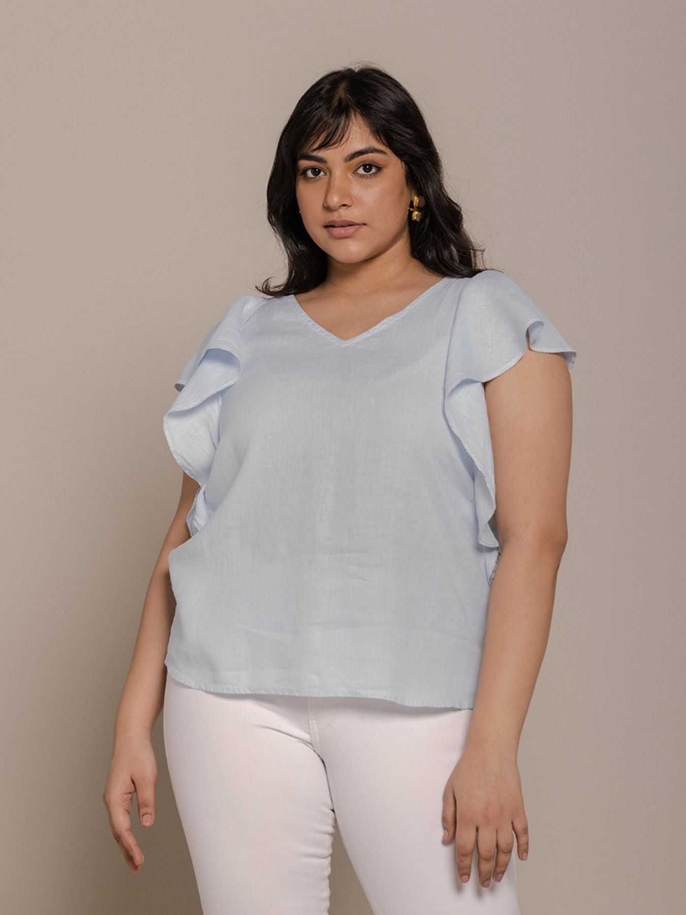 Releve Fashion Reistor Blue In the Summer Mood Top Ethical Designer Brand Sustainable Fashion Conscious Clothing Purchase with Purpose Shop for Good