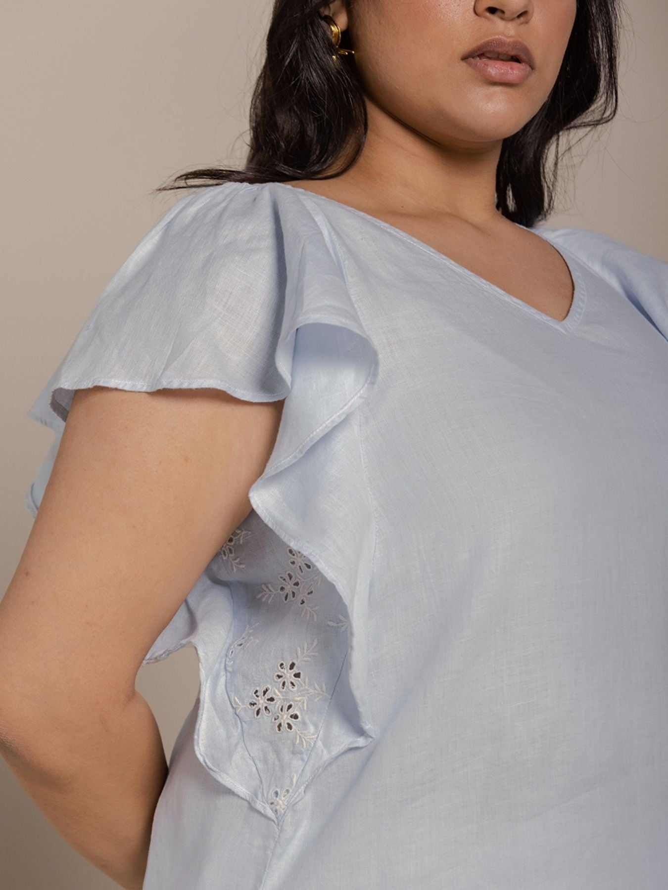 Releve Fashion Reistor Blue In the Summer Mood Top Ethical Designer Brand Sustainable Fashion Conscious Clothing Purchase with Purpose Shop for Good