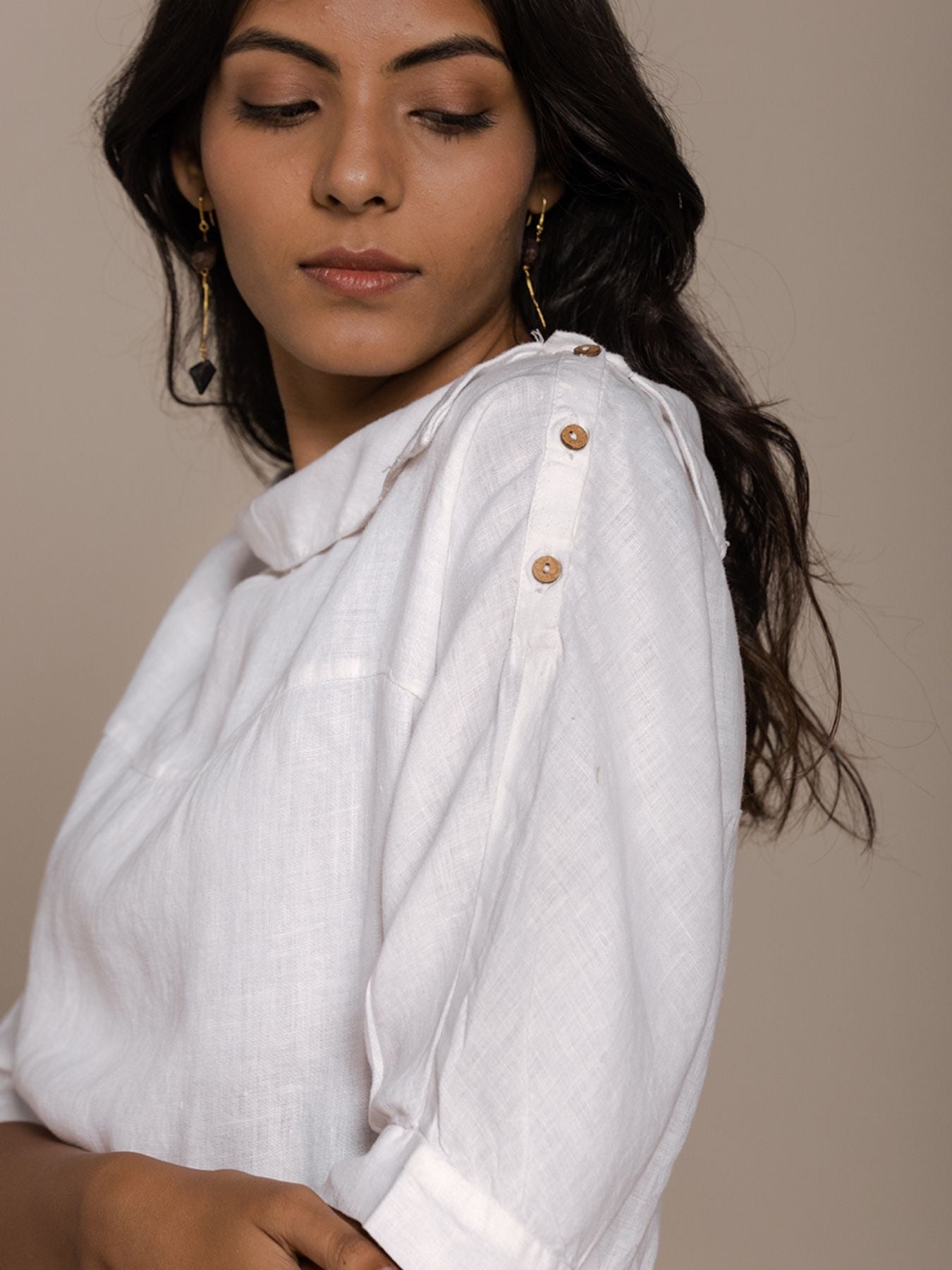 Releve Fashion Reistor White Let's Stay Home Top Ethical Designer Brand Sustainable Fashion Conscious Clothing Purchase with Purpose Shop for Good