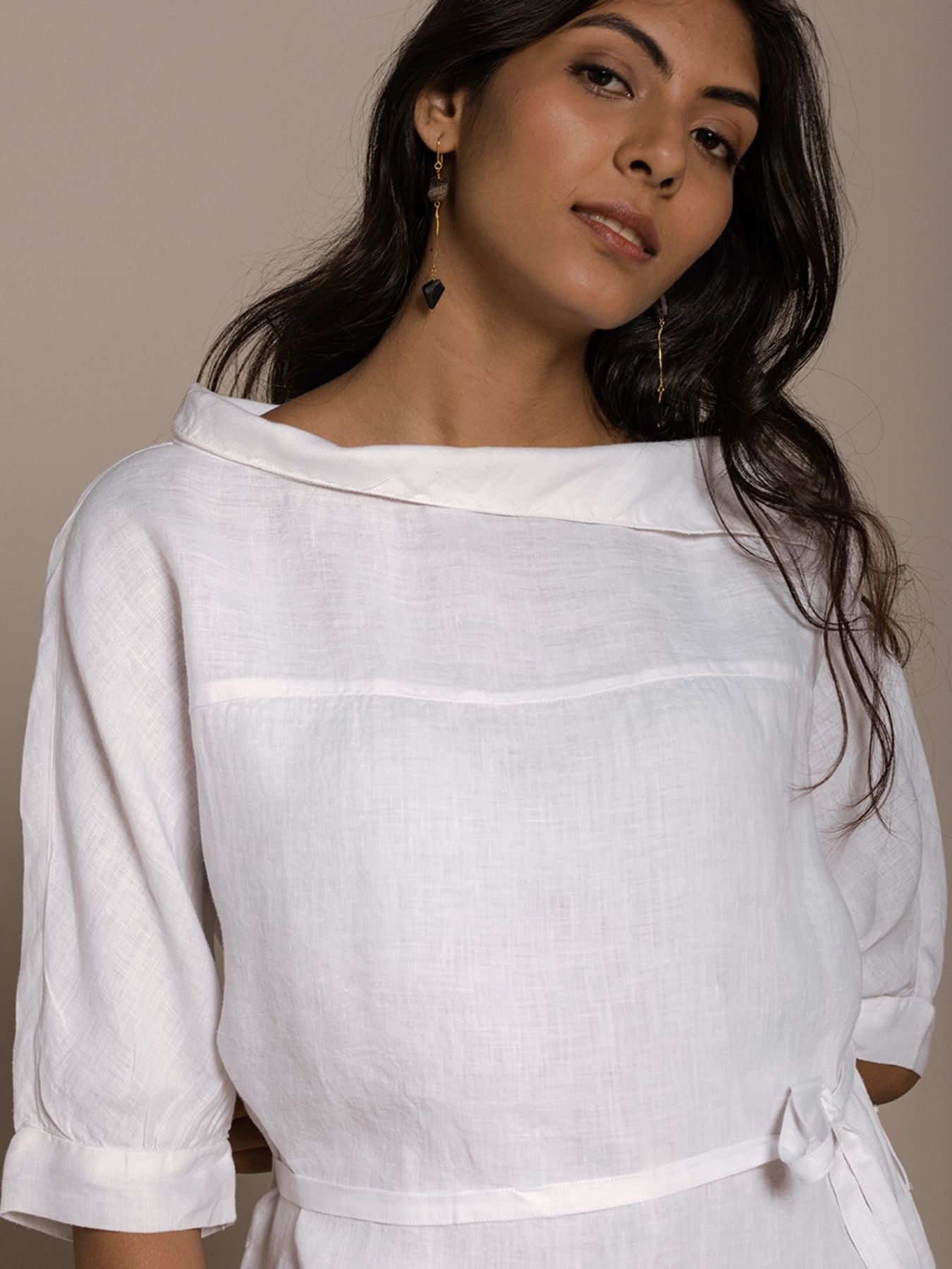 Releve Fashion Reistor White Let's Stay Home Top Ethical Designer Brand Sustainable Fashion Conscious Clothing Purchase with Purpose Shop for Good