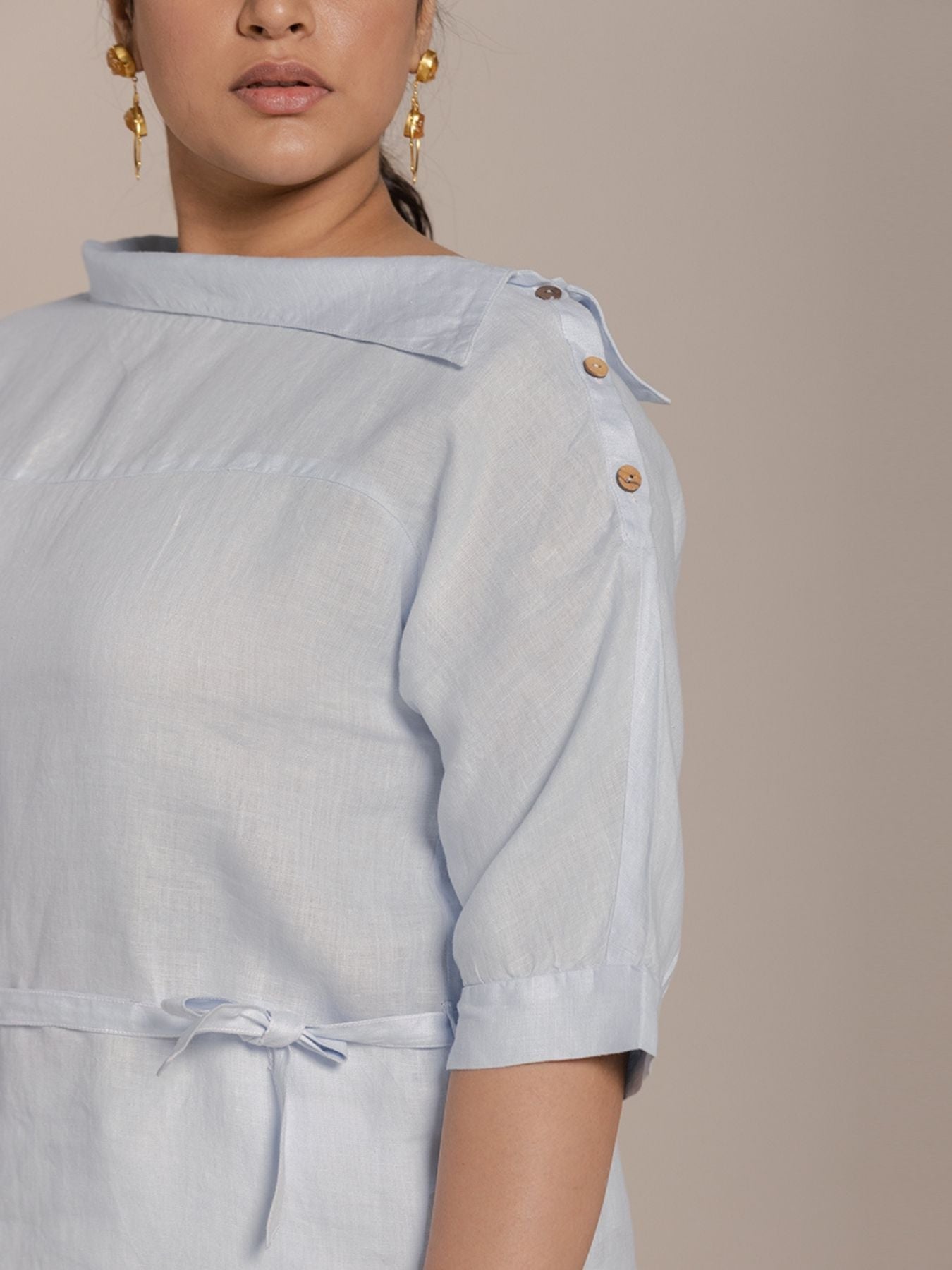 Releve Fashion Reistor Blue Let's Stay Home Top Ethical Designer Brand Sustainable Fashion Conscious Clothing Purchase with Purpose Shop for Good