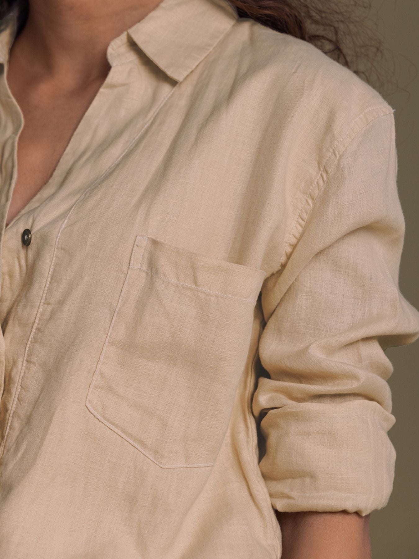 Releve Fashion Reistor Beige Meet Me by The Cliff Dress Ethical Designer Brand Sustainable Fashion Conscious Clothing Purchase with Purpose Shop for Good