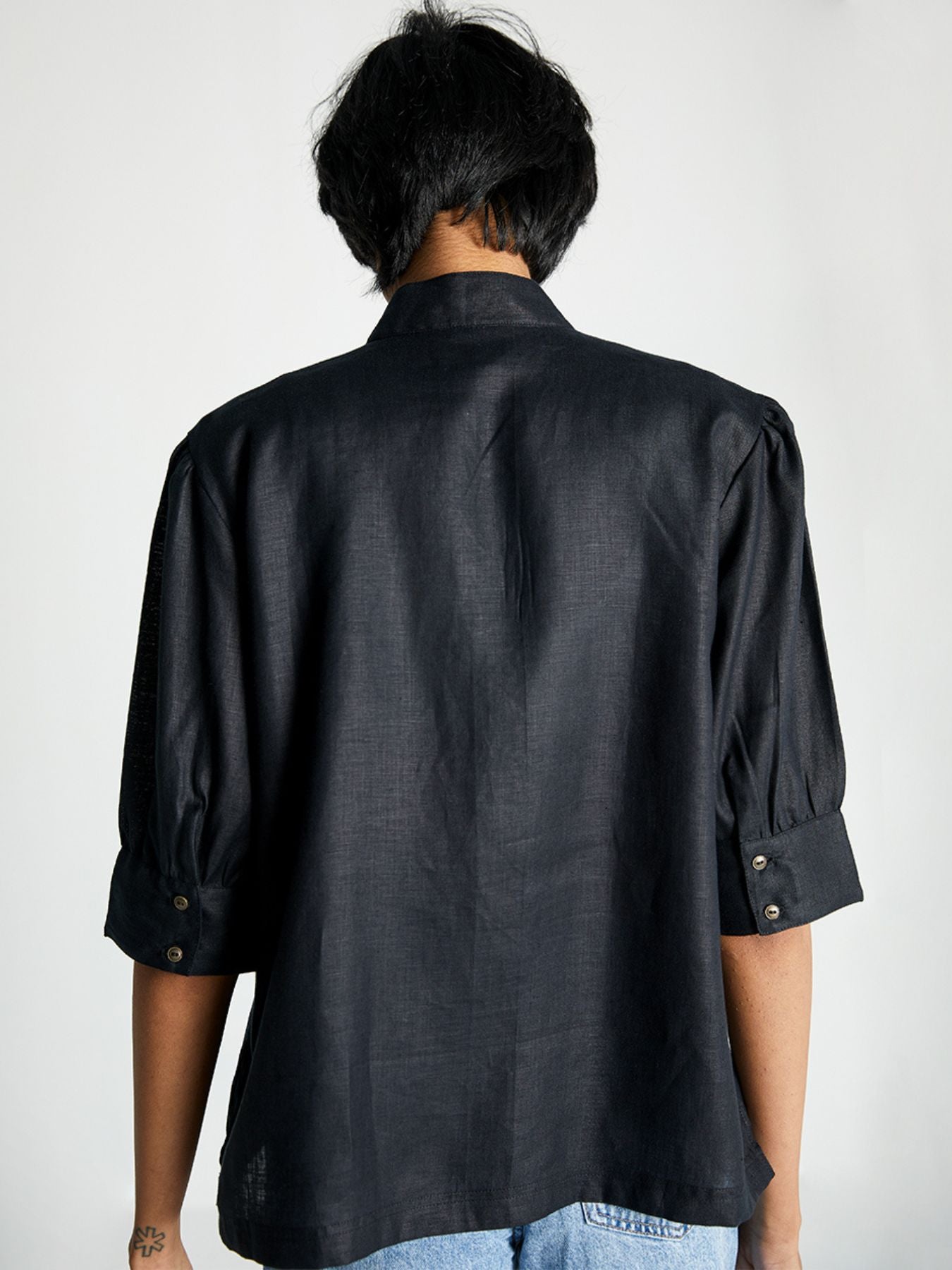 Releve Fashion Reistor Midnight Secrets Jacket Black Ethical Designer Brand Sustainable Fashion Conscious Clothing Purchase with Purpose Shop for Good