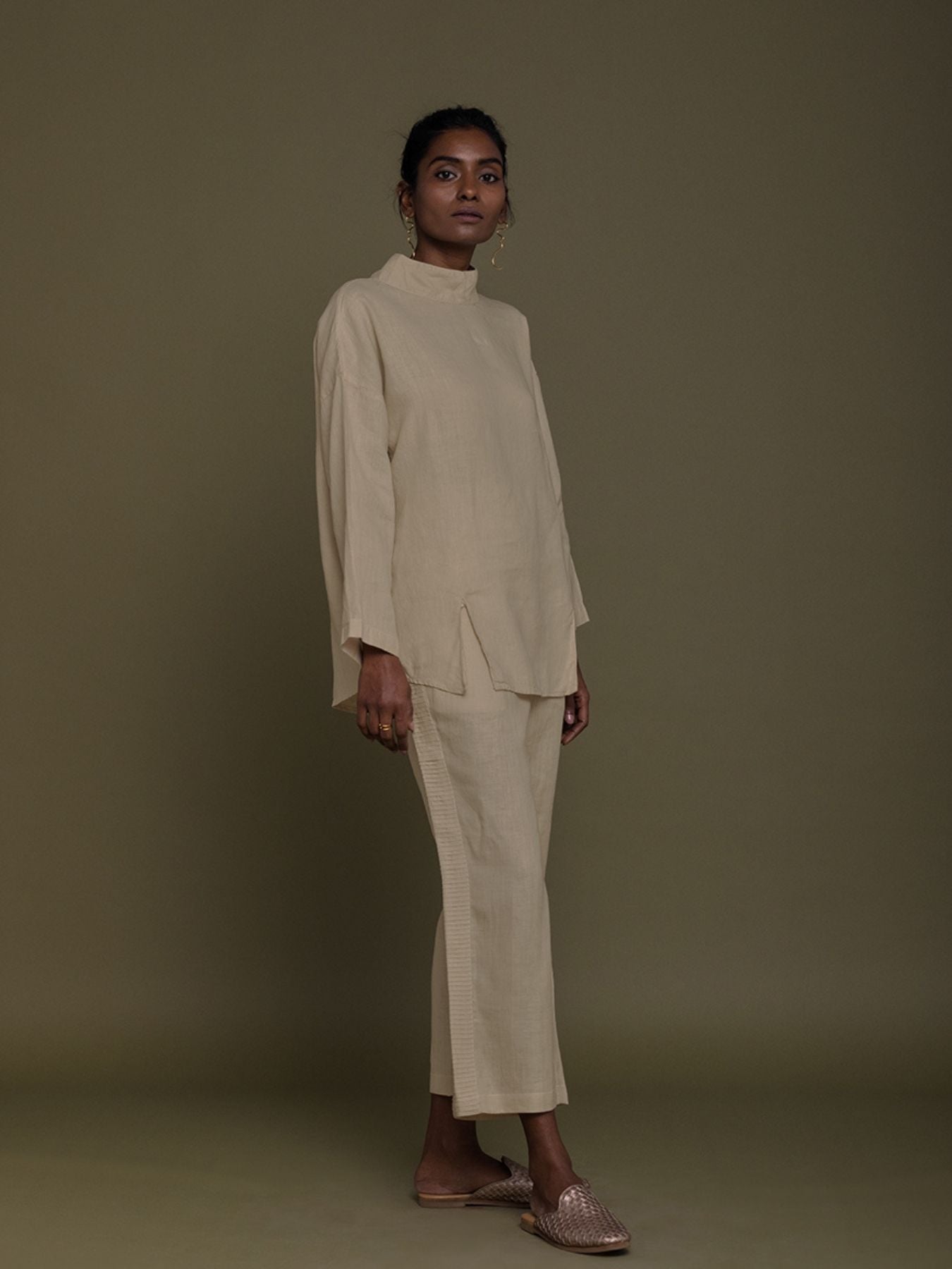 Releve Fashion Reistor Beige Monday Playlist Top Ethical Designer Brand Sustainable Fashion Conscious Clothing Purchase with Purpose Shop for Good