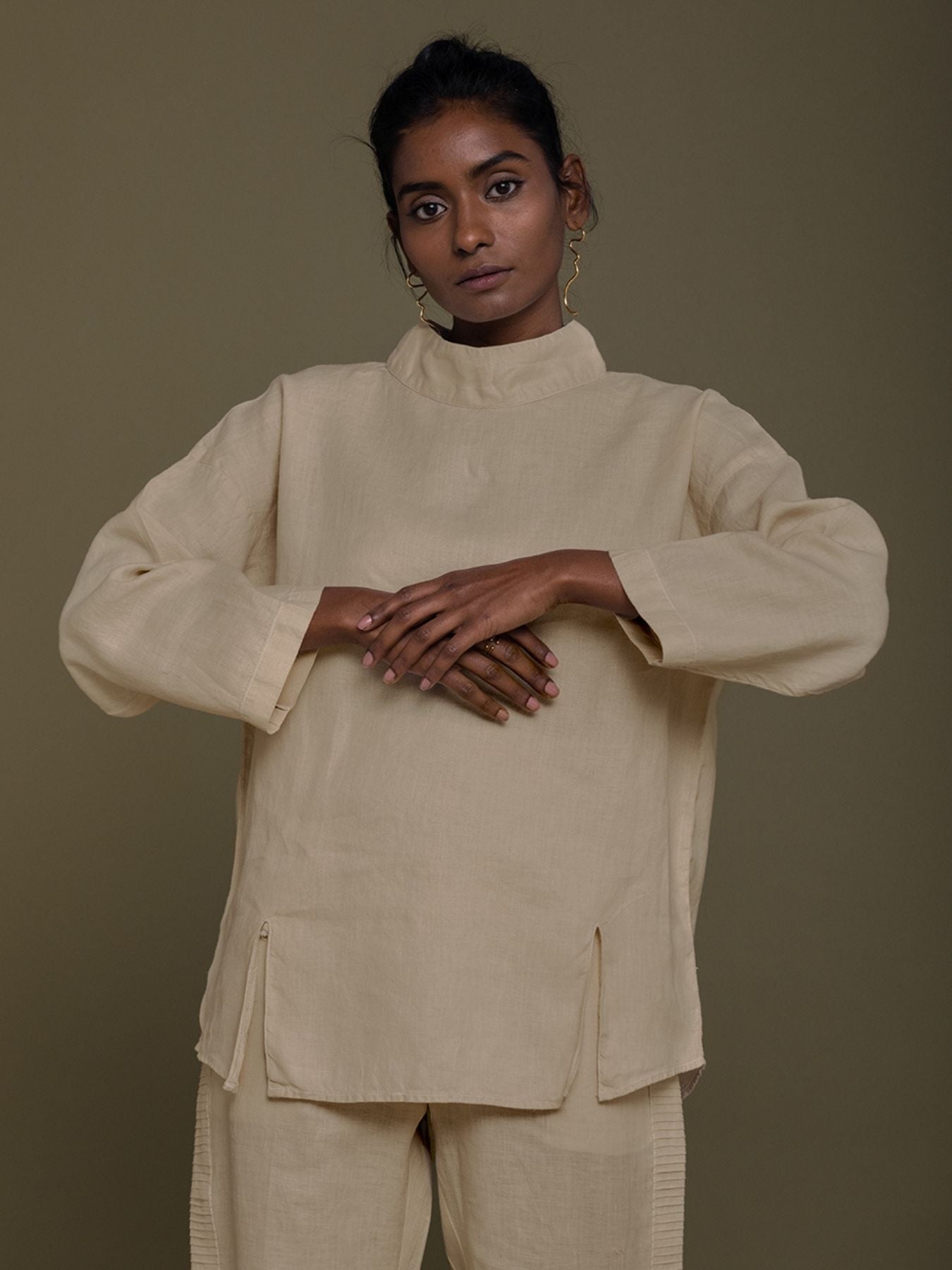 Releve Fashion Reistor Beige Monday Playlist Top Ethical Designer Brand Sustainable Fashion Conscious Clothing Purchase with Purpose Shop for Good