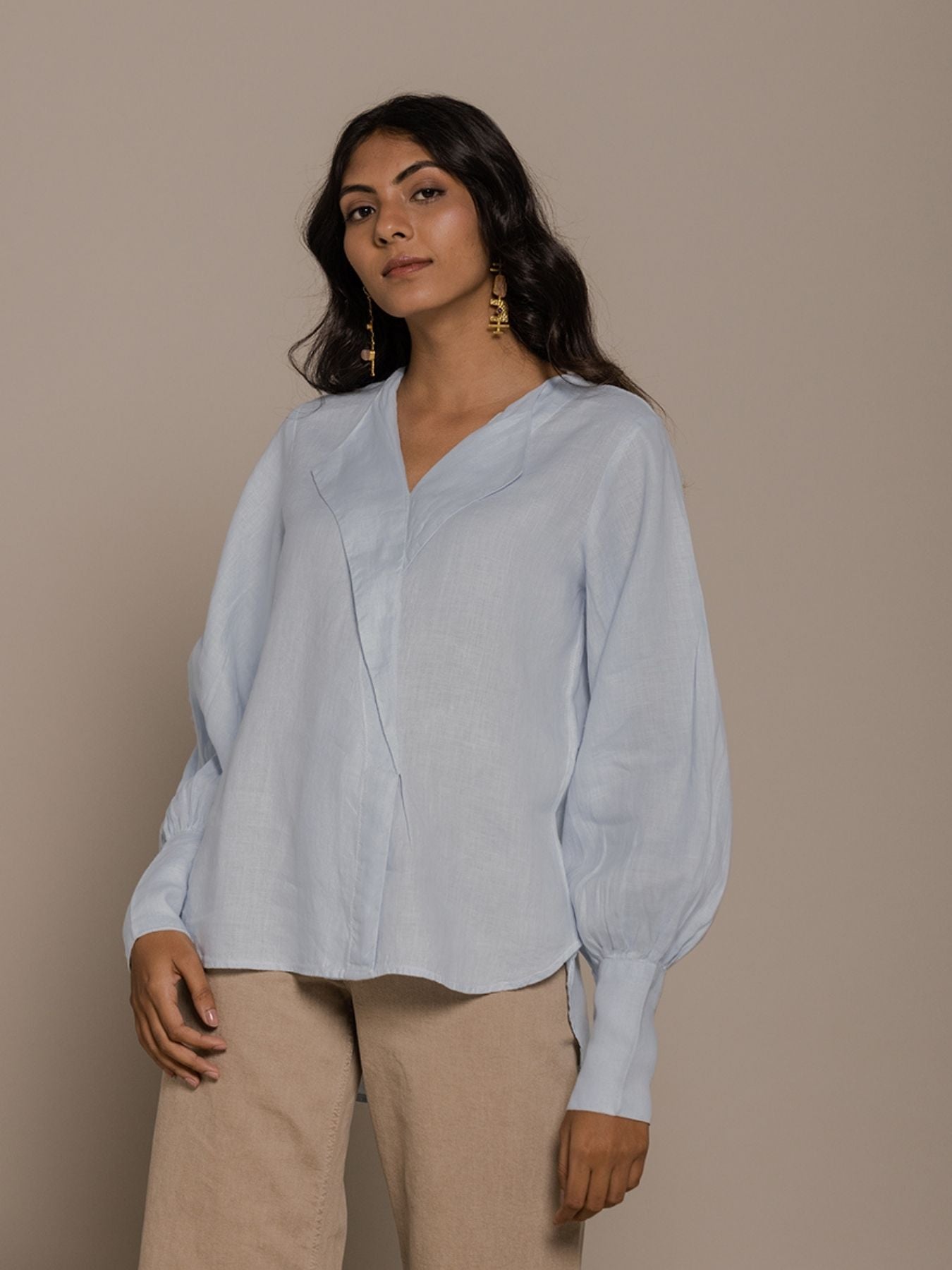 Releve Fashion Reistor Blue Poems in The Sky Top Ethical Designer Brand Sustainable Fashion Conscious Clothing Purchase with Purpose Shop for Good