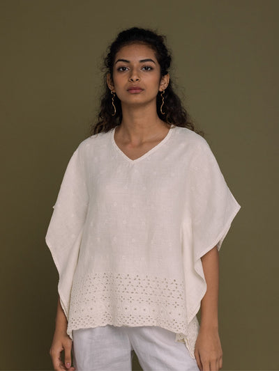 Releve Fashion Reistor White Popsicles Carousels Kaftan Ethical Designer Brand Sustainable Fashion Conscious Clothing Purchase with Purpose Shop for Good