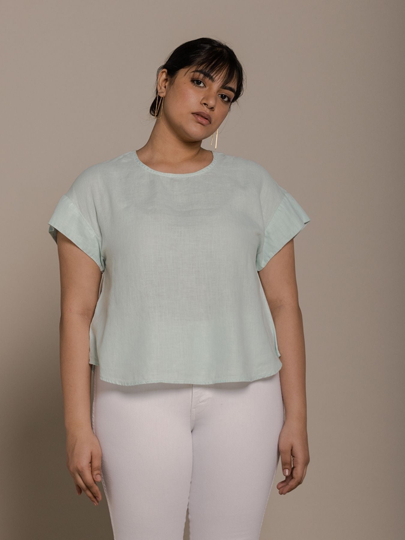 Releve Fashion Reistor Mint Sandcastle Saturdays Short Sleeves Top Ethical Designer Brand Sustainable Fashion Conscious Clothing Purchase with Purpose Shop for Good