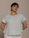 Releve Fashion Reistor Mint Sandcastle Saturdays Short Sleeves Top Ethical Designer Brand Sustainable Fashion Conscious Clothing Purchase with Purpose Shop for Good