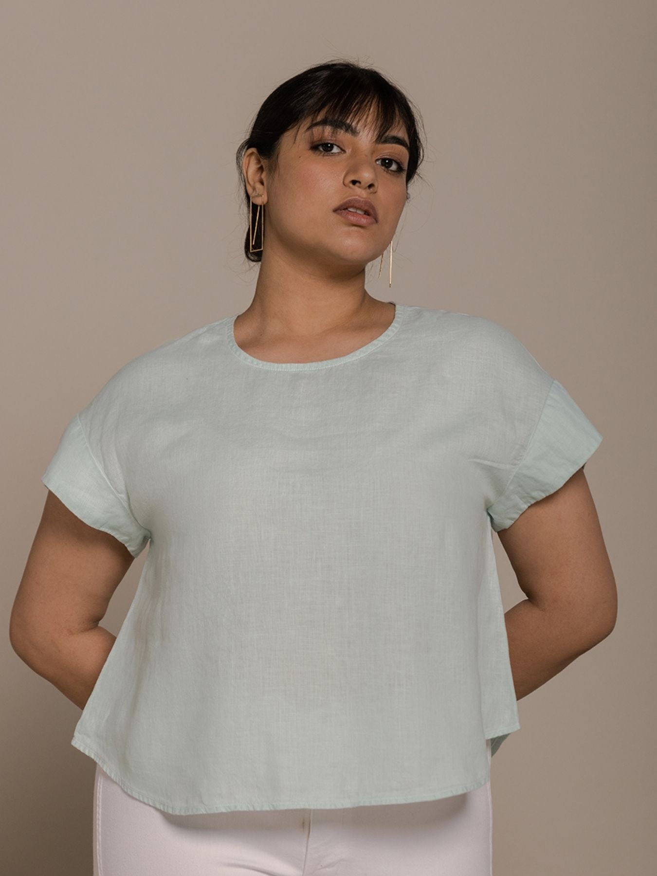 Releve Fashion Reistor Mint Sandcastle Saturdays Short Sleeves Top Ethical Designer Brand Sustainable Fashion Conscious Clothing Purchase with Purpose Shop for Good