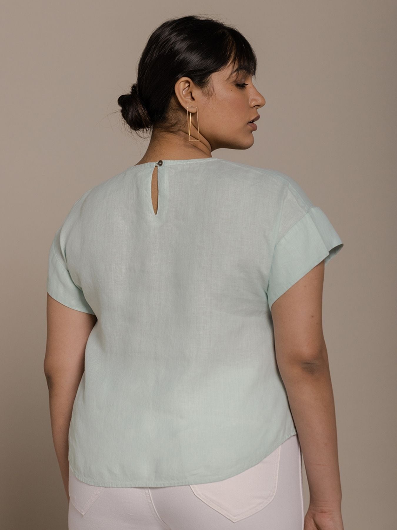 Releve Fashion Reistor Mint Sandcastle Saturdays Short Sleeves Top Ethical Designer Brand Sustainable Fashion Conscious Clothing Purchase with Purpose Shop for Good