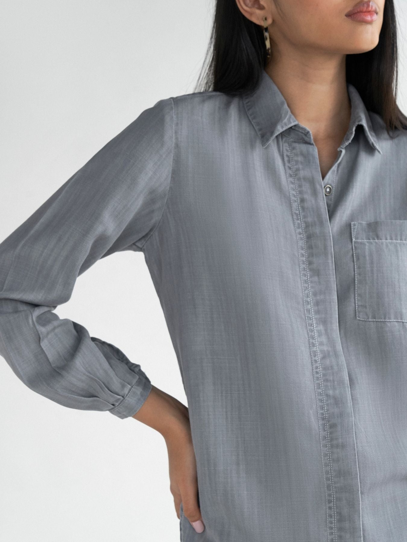 Releve Fashion Reistor Grey Shades of Everyday Top Ethical Designer Brand Sustainable Fashion Conscious Clothing Purchase with Purpose Shop for Good