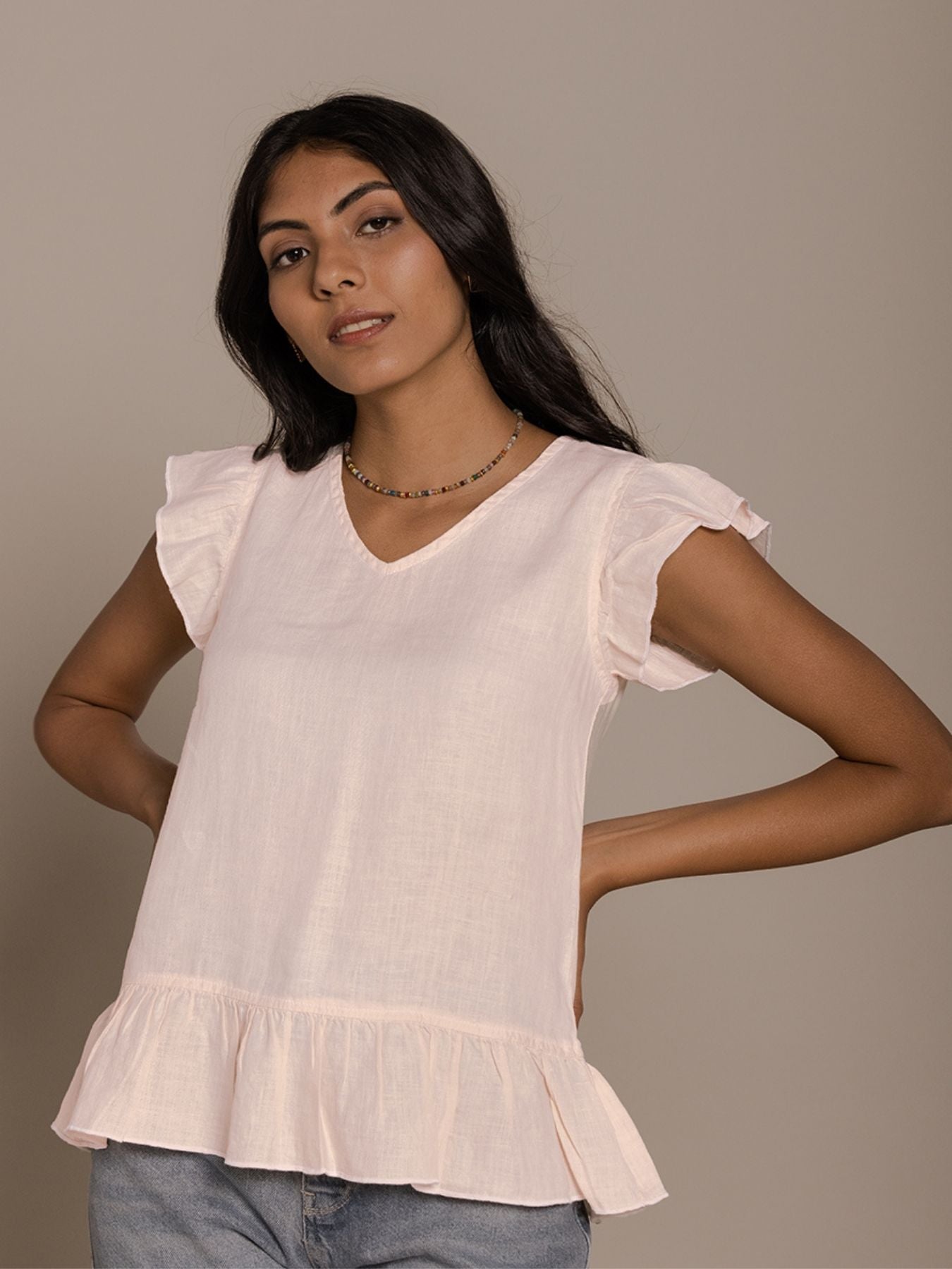 Releve Fashion Reistor Pink Sipping on Summer Top Ethical Designer Brand Sustainable Fashion Conscious Clothing Purchase with Purpose Shop for Good