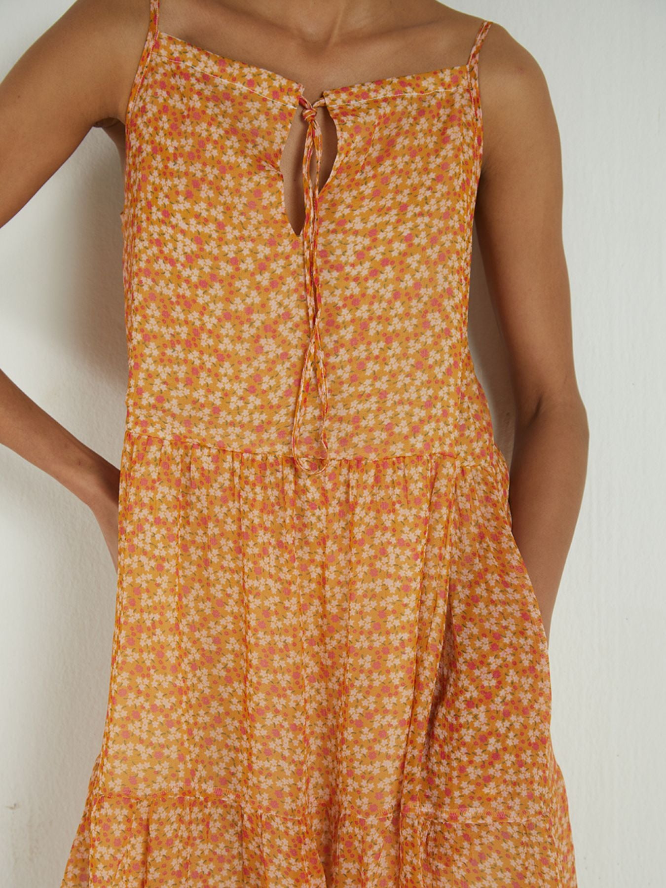 Releve Fashion Reistor Sunset to Sunrise Dress Dizzy Mustard Ethical Designer Brand Sustainable Fashion Conscious Clothing Purchase with Purpose Shop for Good