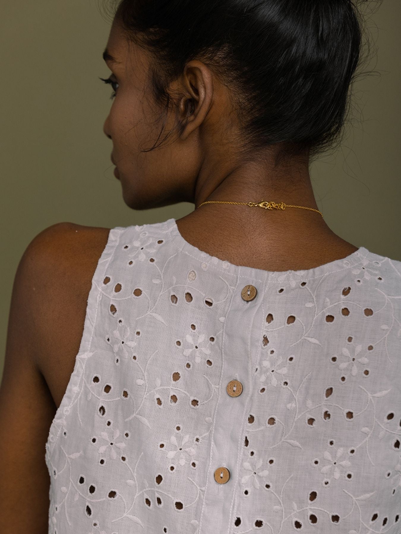 Releve Fashion Reistor Grey Sunshine and Streetlight Sleeveless Top Ethical Designer Brand Sustainable Fashion Conscious Clothing Purchase with Purpose Shop for Good