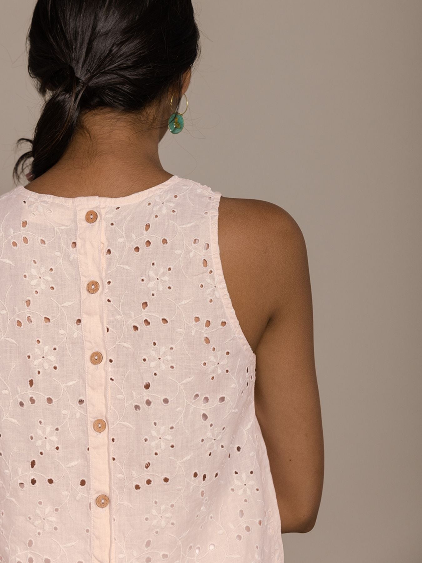 Releve Fashion Reistor Pink Sunshine and Streetlight Sleeveless Top Ethical Designer Brand Sustainable Fashion Conscious Clothing Purchase with Purpose Shop for Good