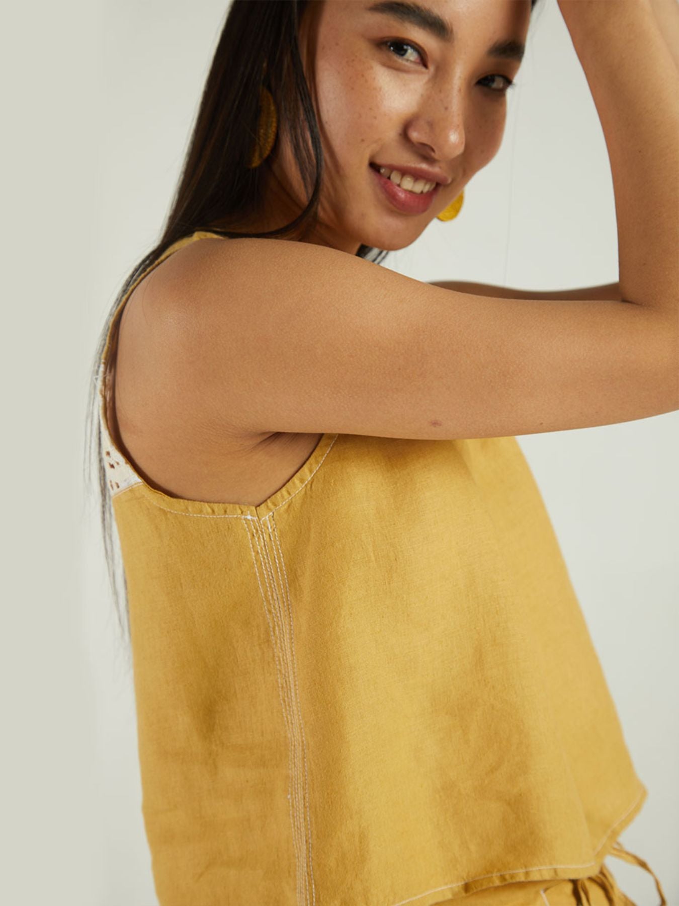 Releve Fashion Reistor Sunshine On My Back Top Tuscan Sun Ethical Designer Brand Sustainable Fashion Conscious Clothing Purchase with Purpose Shop for Good