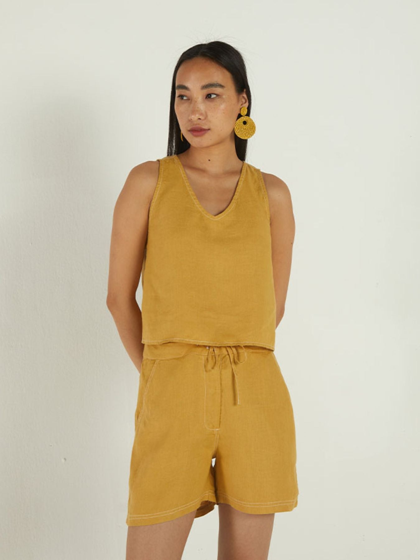 Releve Fashion Reistor Sunshine On My Back Top Tuscan Sun Ethical Designer Brand Sustainable Fashion Conscious Clothing Purchase with Purpose Shop for Good