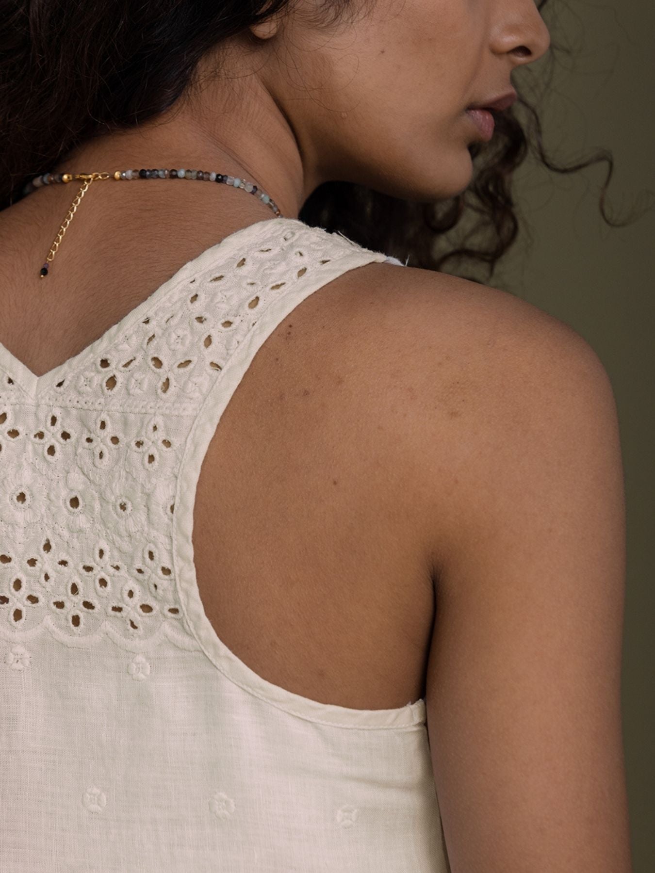 Releve Fashion Reistor Off White The Beach Shack Tank Shirt Ethical Designer Brand Sustainable Fashion Conscious Clothing Purchase with Purpose Shop for Good