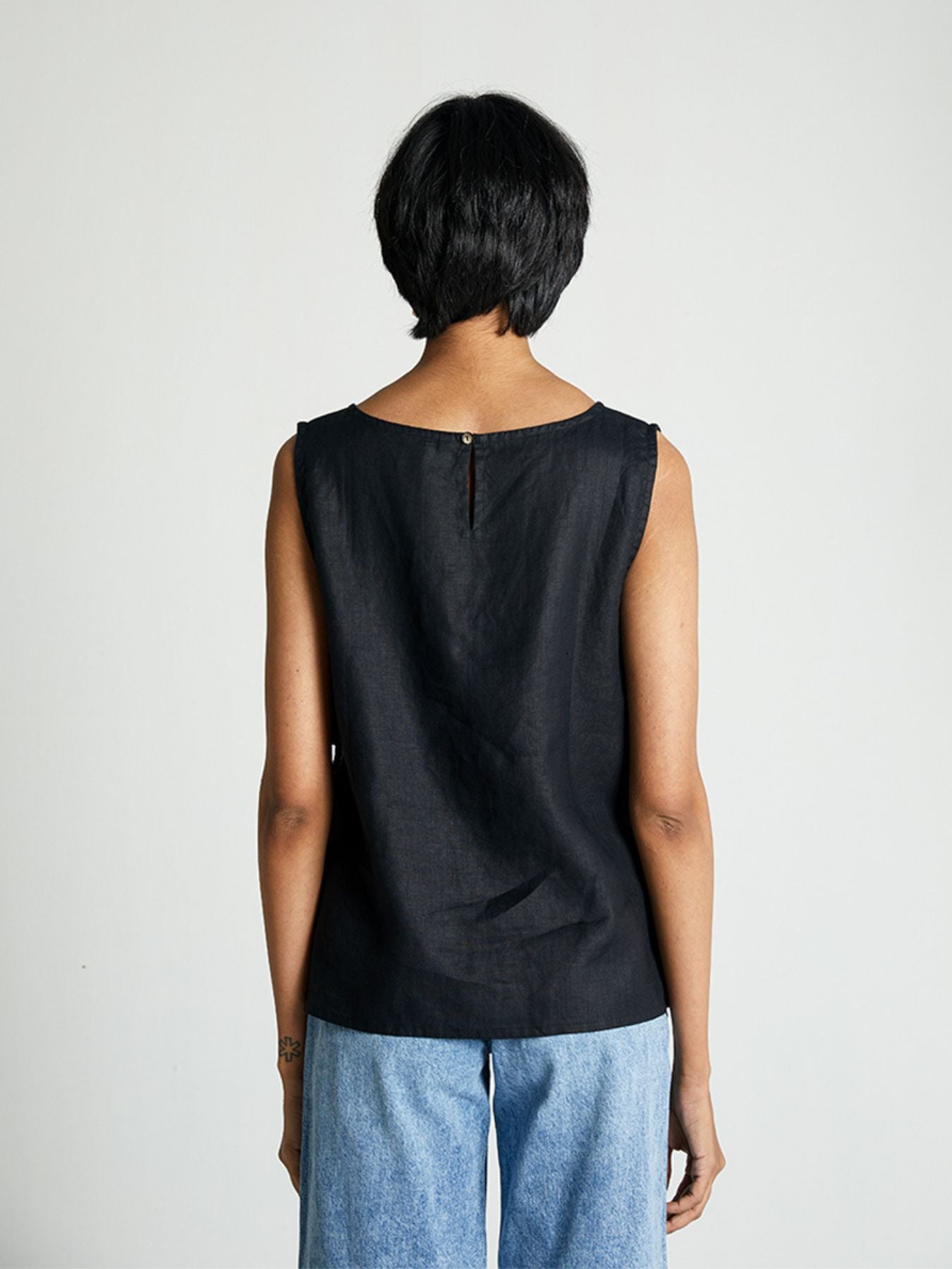 Releve Fashion Reistor The Black in Business Top Black Ethical Designer Brand Sustainable Fashion Conscious Clothing Purchase with Purpose Shop for Good