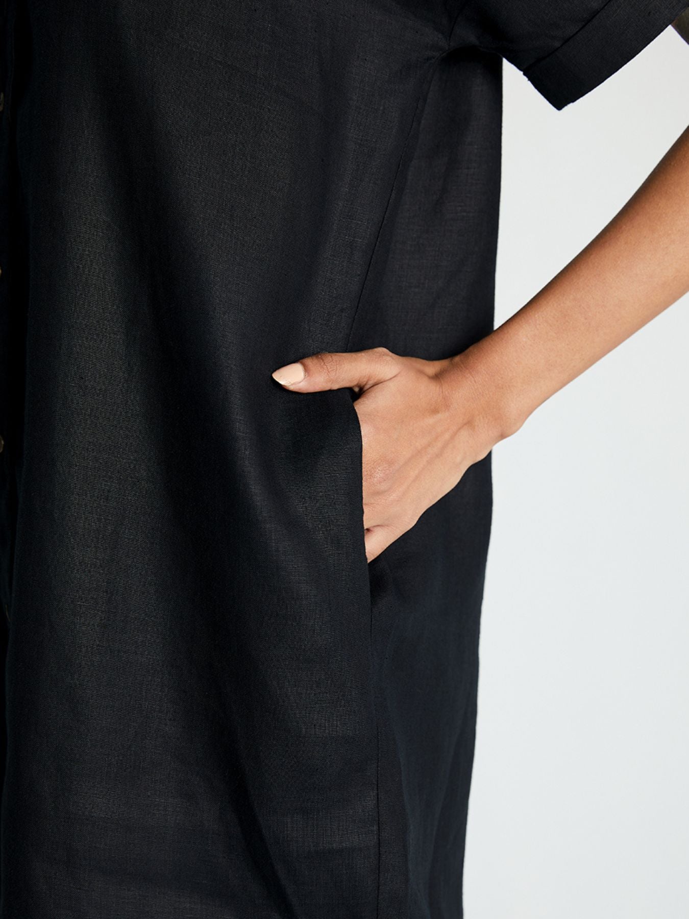 Releve Fashion Reistor The Everyday Shirt Black Ethical Designer Brand Sustainable Fashion Conscious Clothing Purchase with Purpose Shop for Good