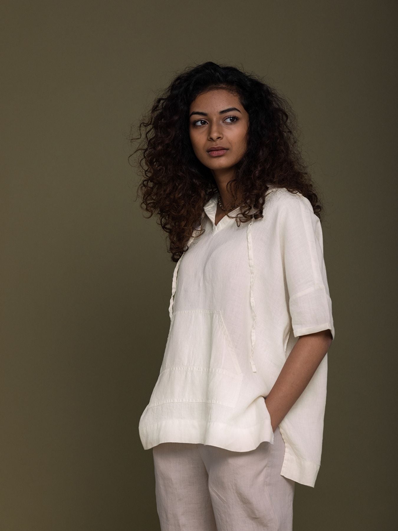 Releve Fashion Reistor White The Hemp Hoodie Ethical Designer Brand Sustainable Fashion Conscious Clothing Purchase with Purpose Shop for Good